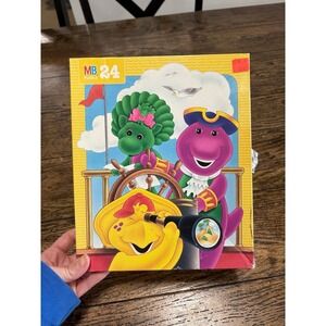 Vintage 1996 Barney Milton Bradley kids puzzle